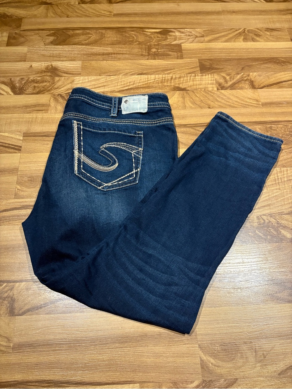 Silver Suki Mid Pencil Skinny High Rise Jean Plus Size 24 Denim Joga